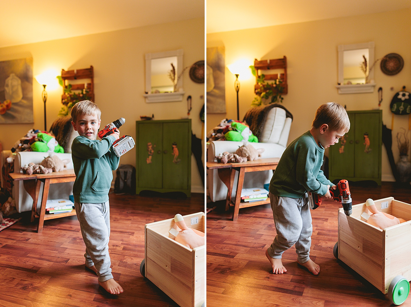 Family Photographer - Sara + Jackson // Durham Family Photographer At-Home Session