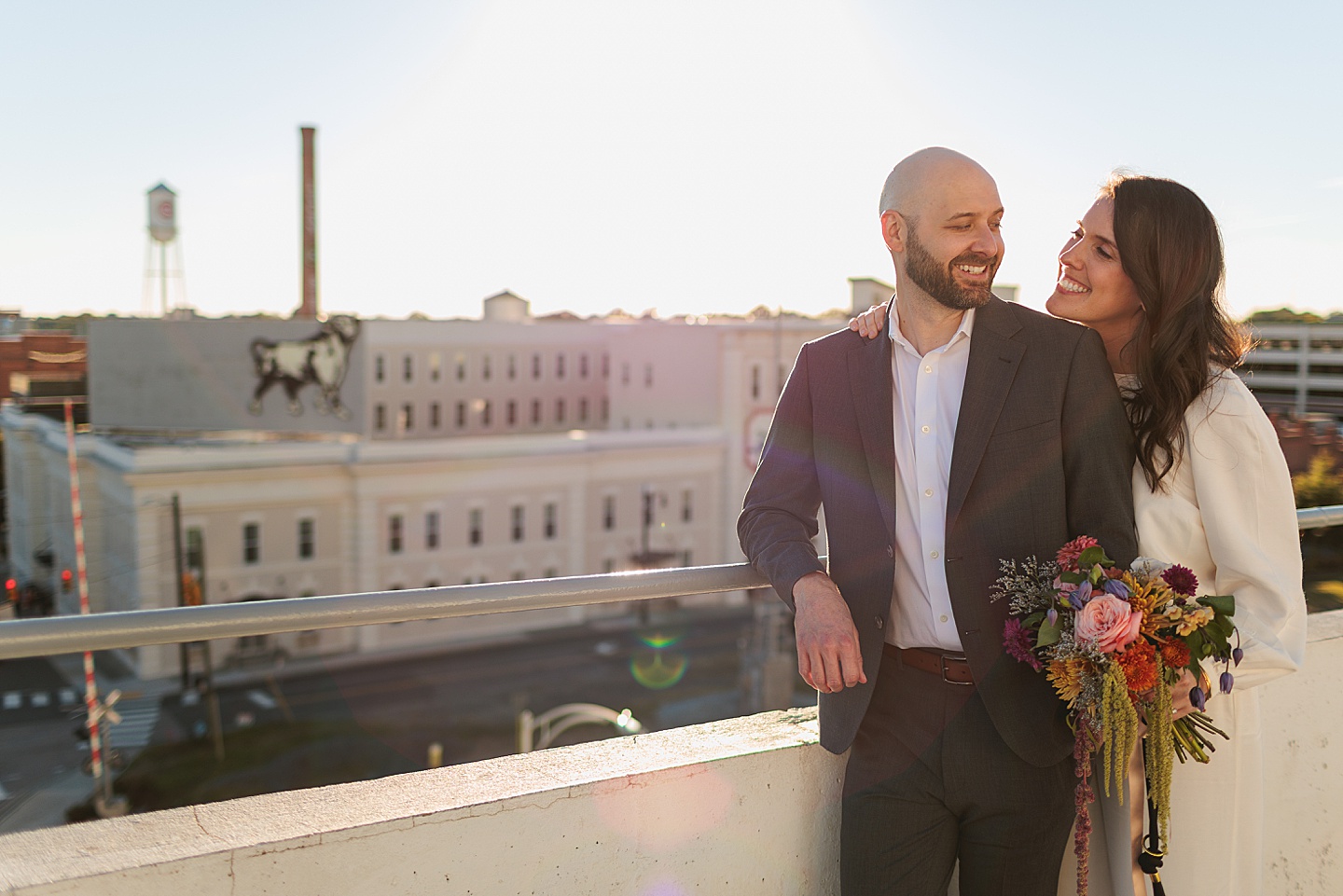 Couples - Adair + Andrew // Durham Newlywed Portraits