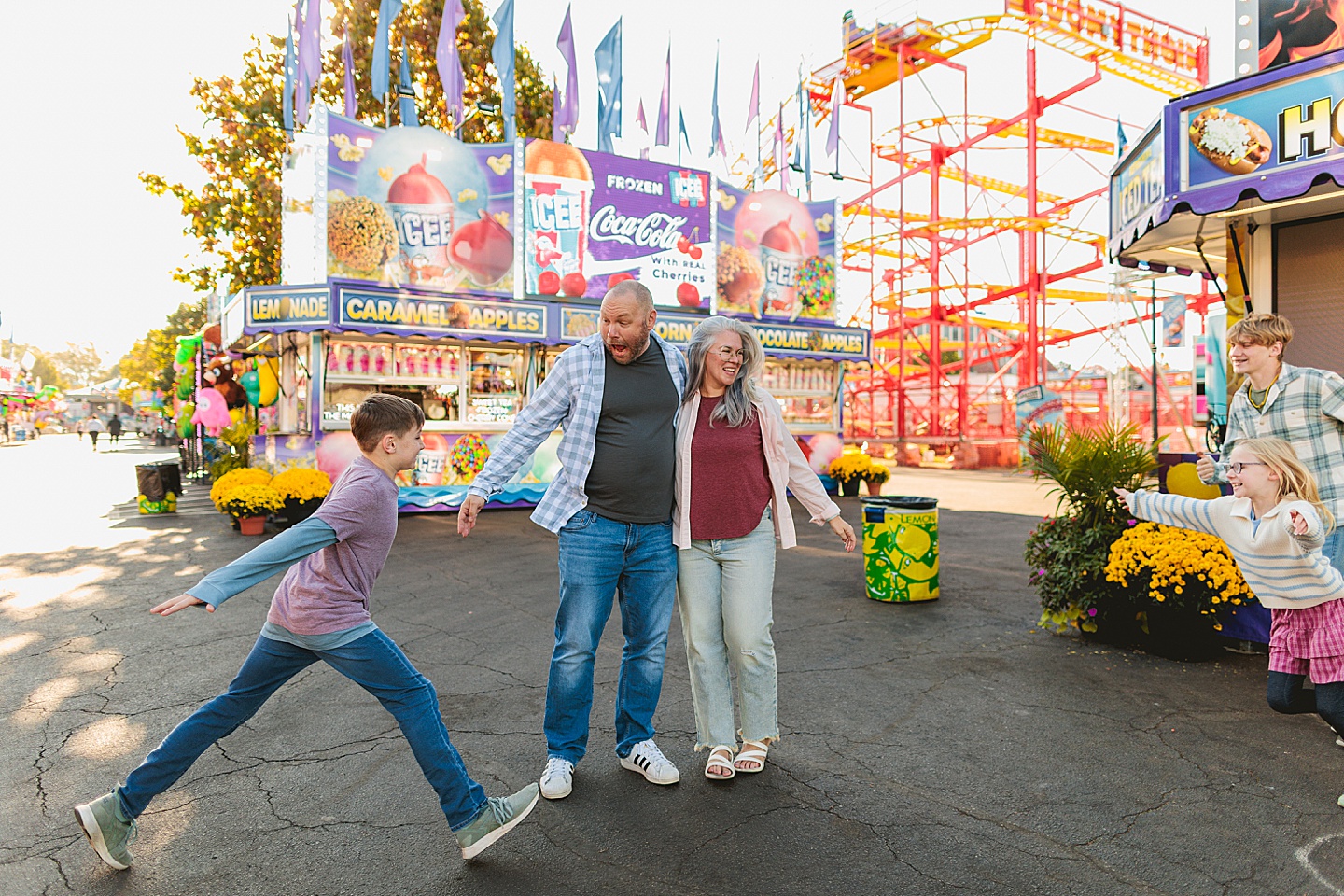 Family Photographer - Amanda + Joe // NC State Fair Portraits
