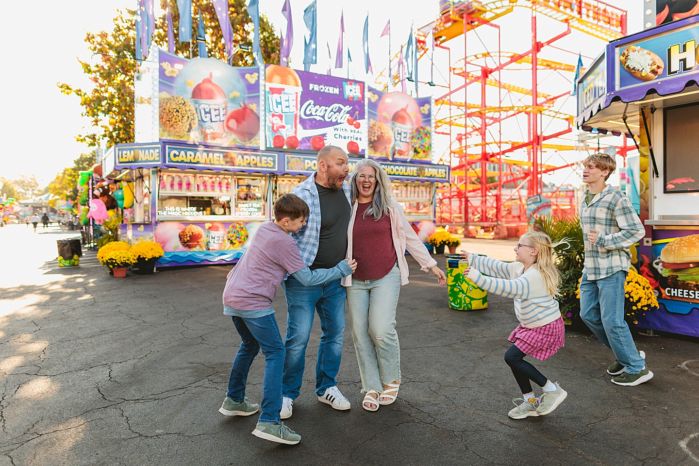 Family Photographer - Amanda + Joe // NC State Fair Portraits