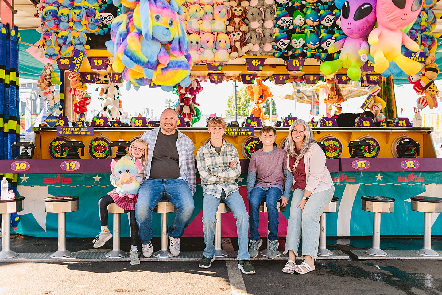 Family Photographer - Amanda + Joe // NC State Fair Portraits