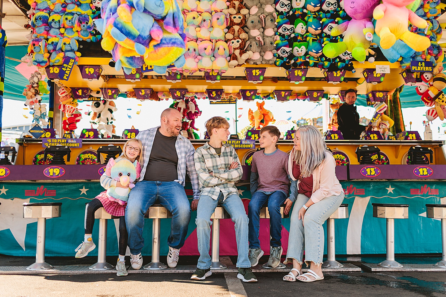 Family Photographer - Amanda + Joe // NC State Fair Portraits