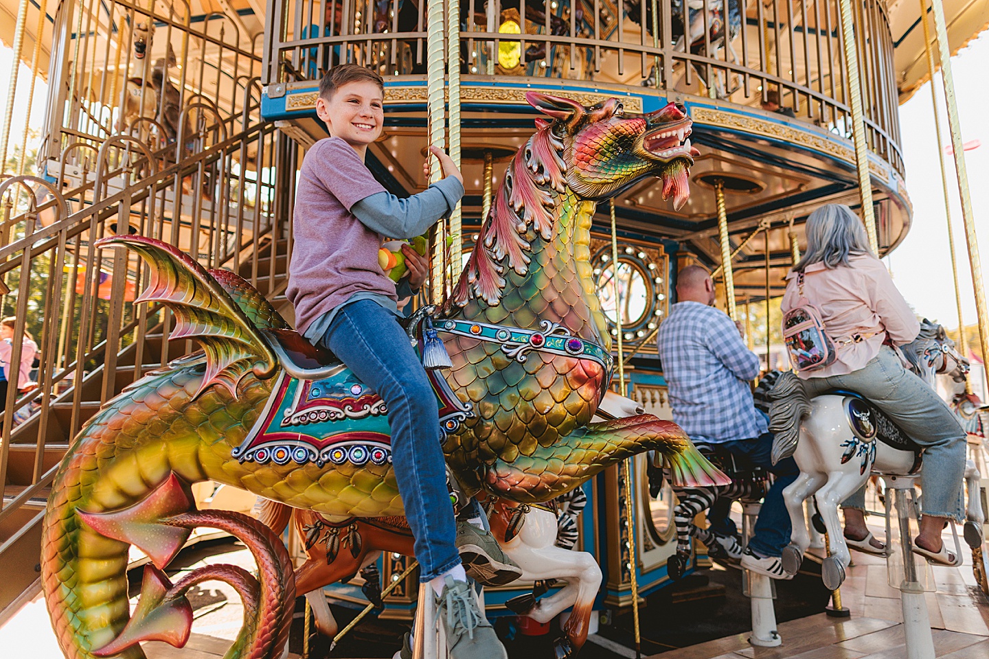 Family Photographer - Amanda + Joe // NC State Fair Portraits