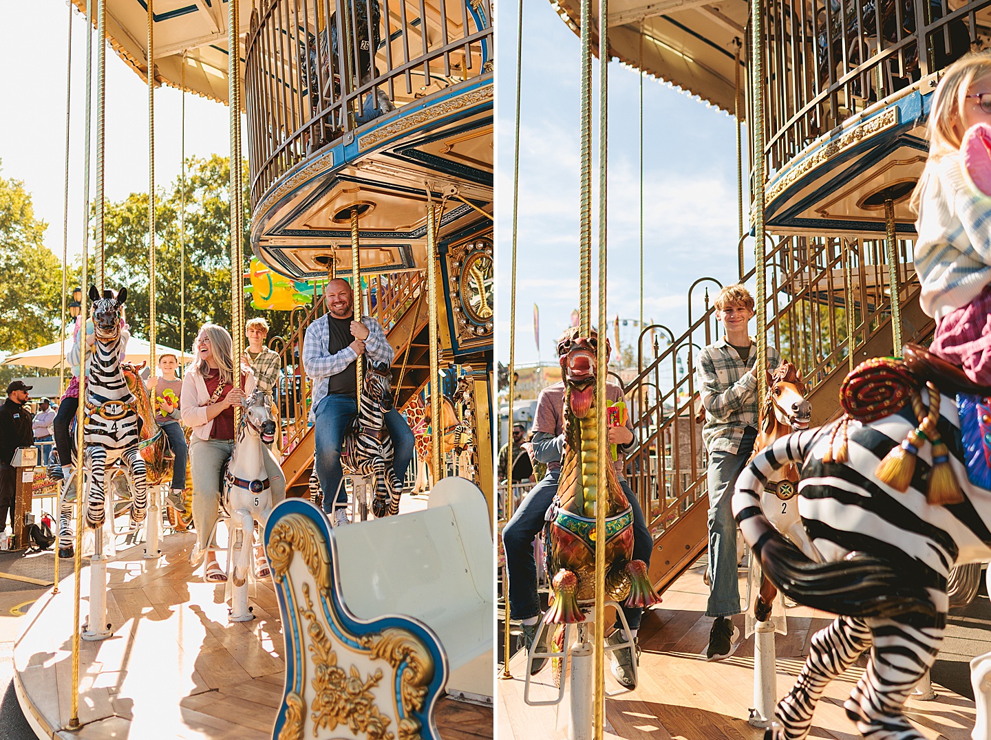 Family Photographer - Amanda + Joe // NC State Fair Portraits