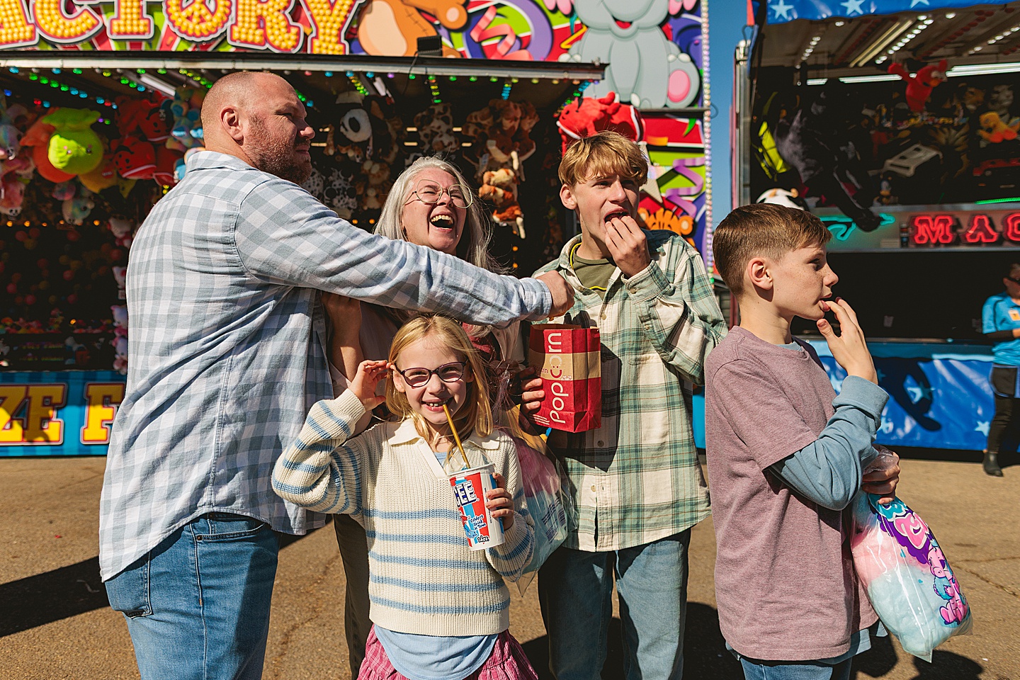 Family Photographer - Amanda + Joe // NC State Fair Portraits