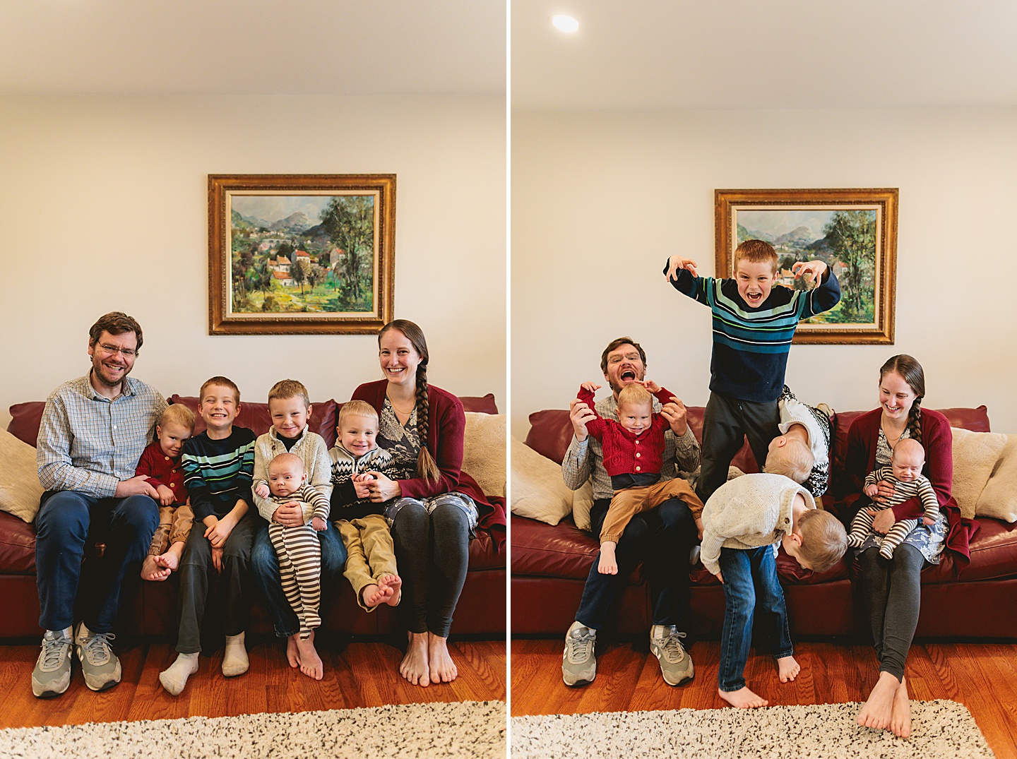 Family Photographer - Allison + Nathaniel // At Home Portraits