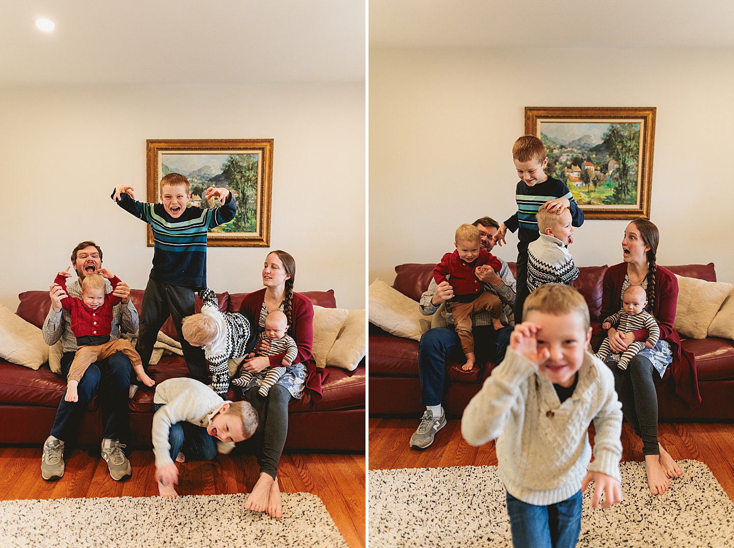 Family Photographer - Allison + Nathaniel // At Home Portraits
