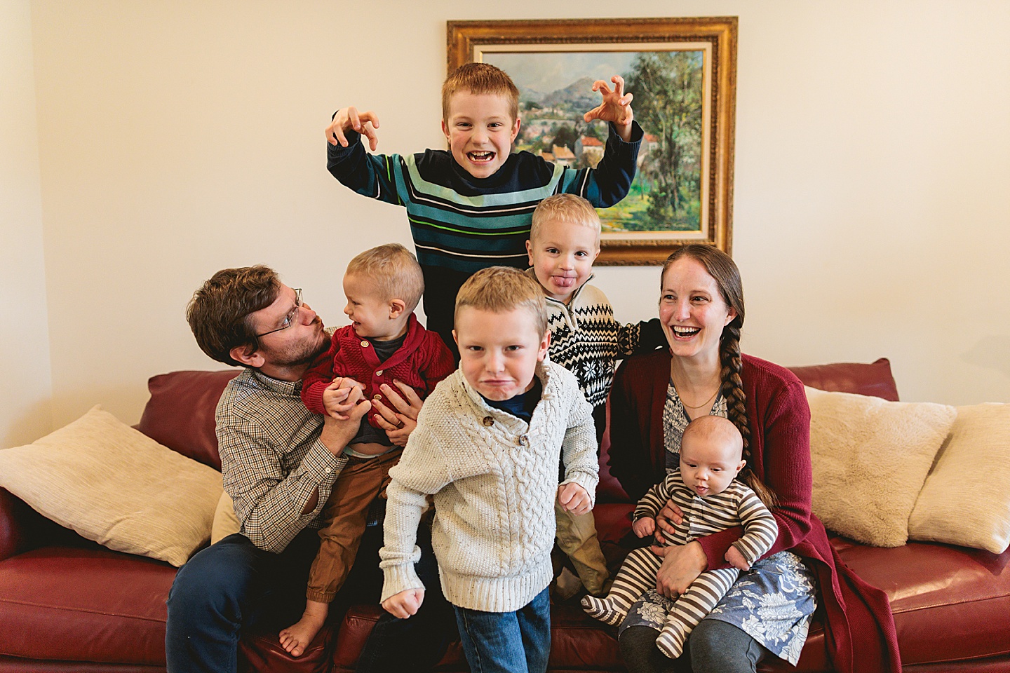 Family Photographer - Allison + Nathaniel // At Home Portraits