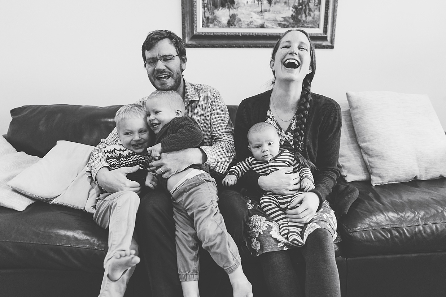 Family Photographer - Allison + Nathaniel // At Home Portraits