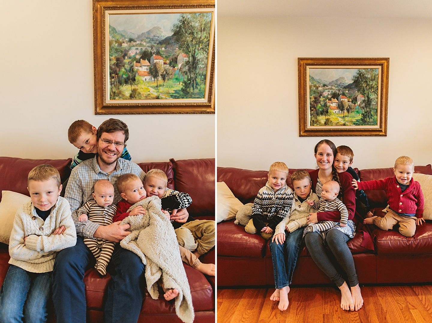 Family Photographer - Allison + Nathaniel // At Home Portraits