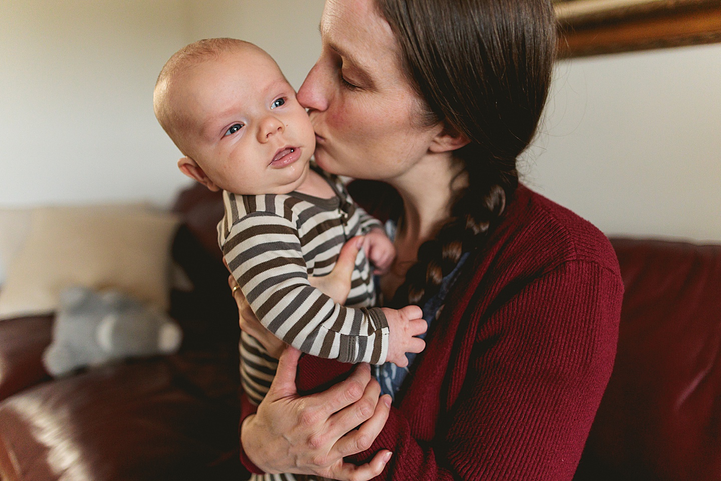 Family Photographer - Allison + Nathaniel // At Home Portraits