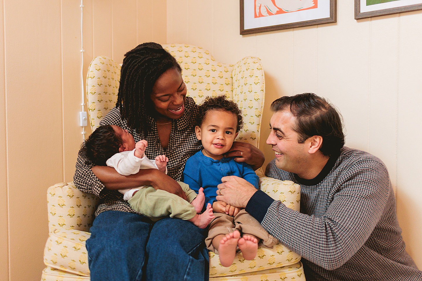 Family Photographer - Alex + Danielle // At-Home Family Photos