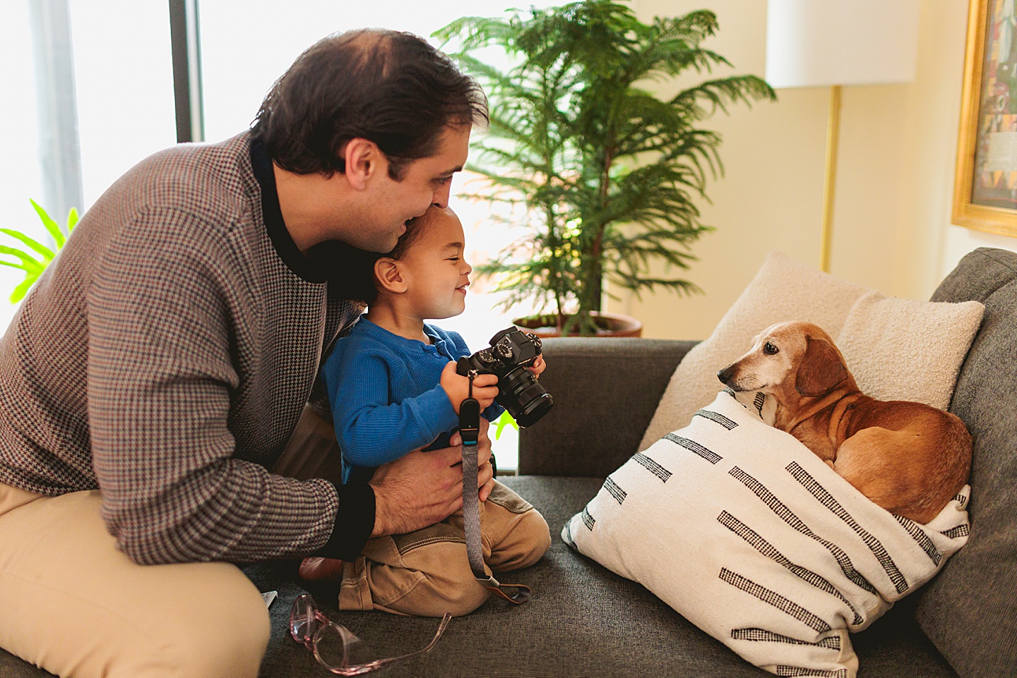 Family Photographer - Alex + Danielle // At-Home Family Photos