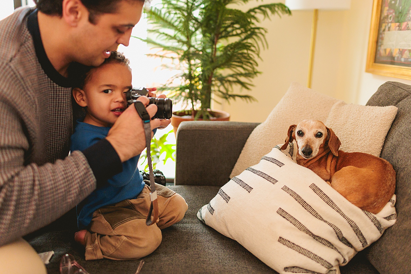 Family Photographer - Alex + Danielle // At-Home Family Photos