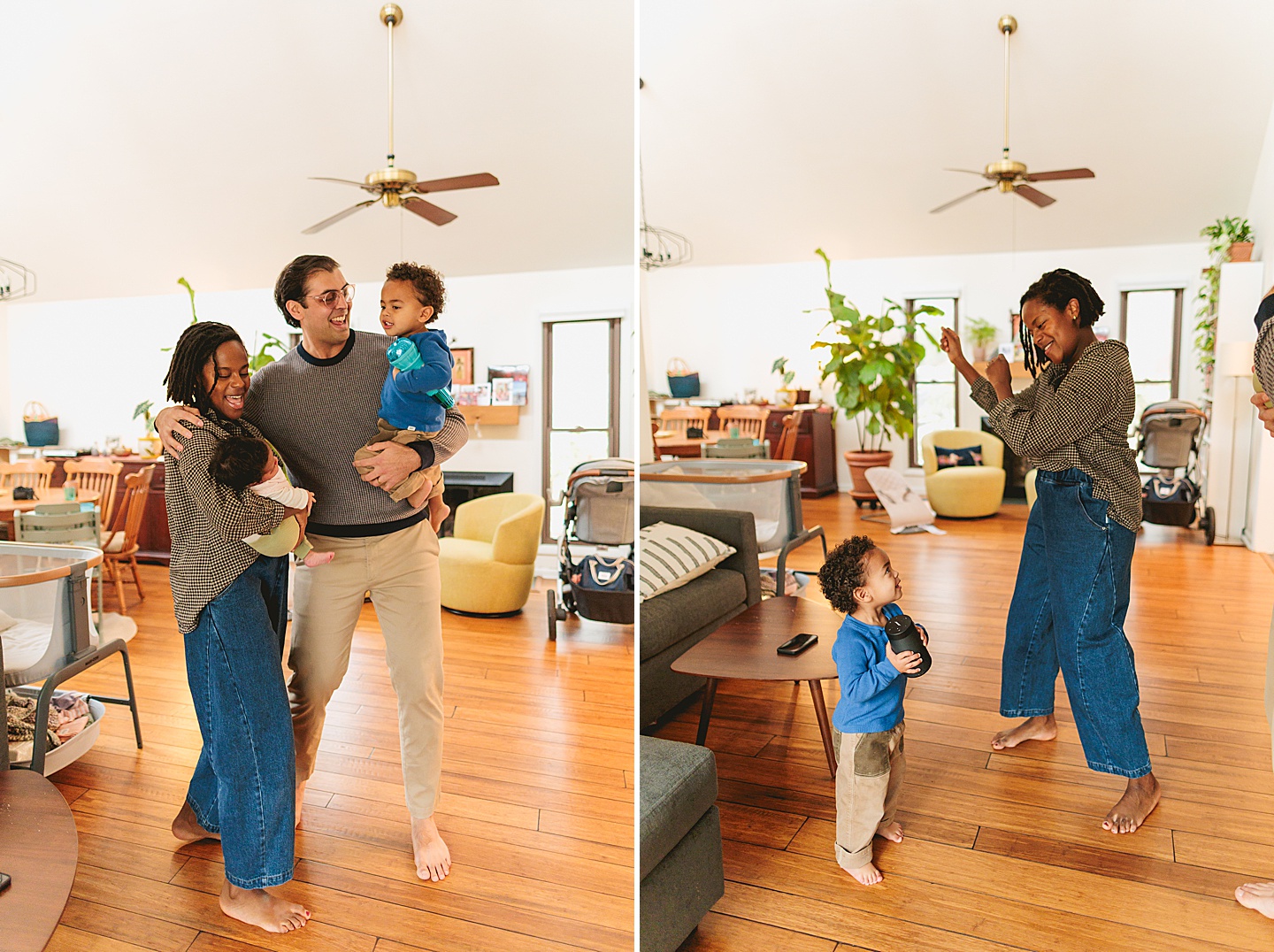 Family Photographer - Alex + Danielle // At-Home Family Photos