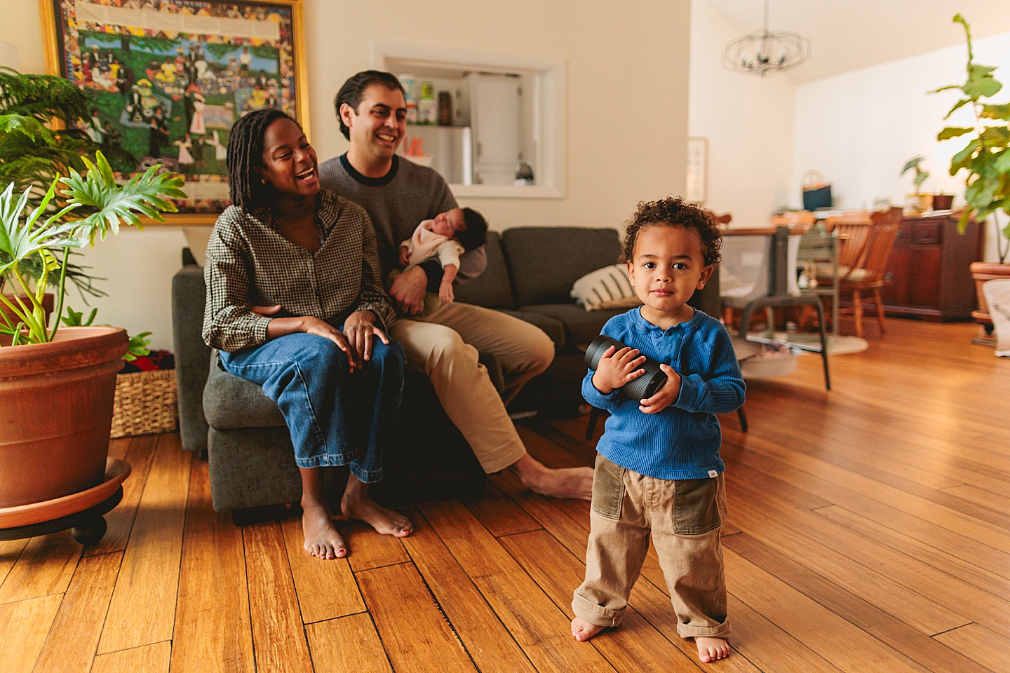 Family Photographer - Alex + Danielle // At-Home Family Photos