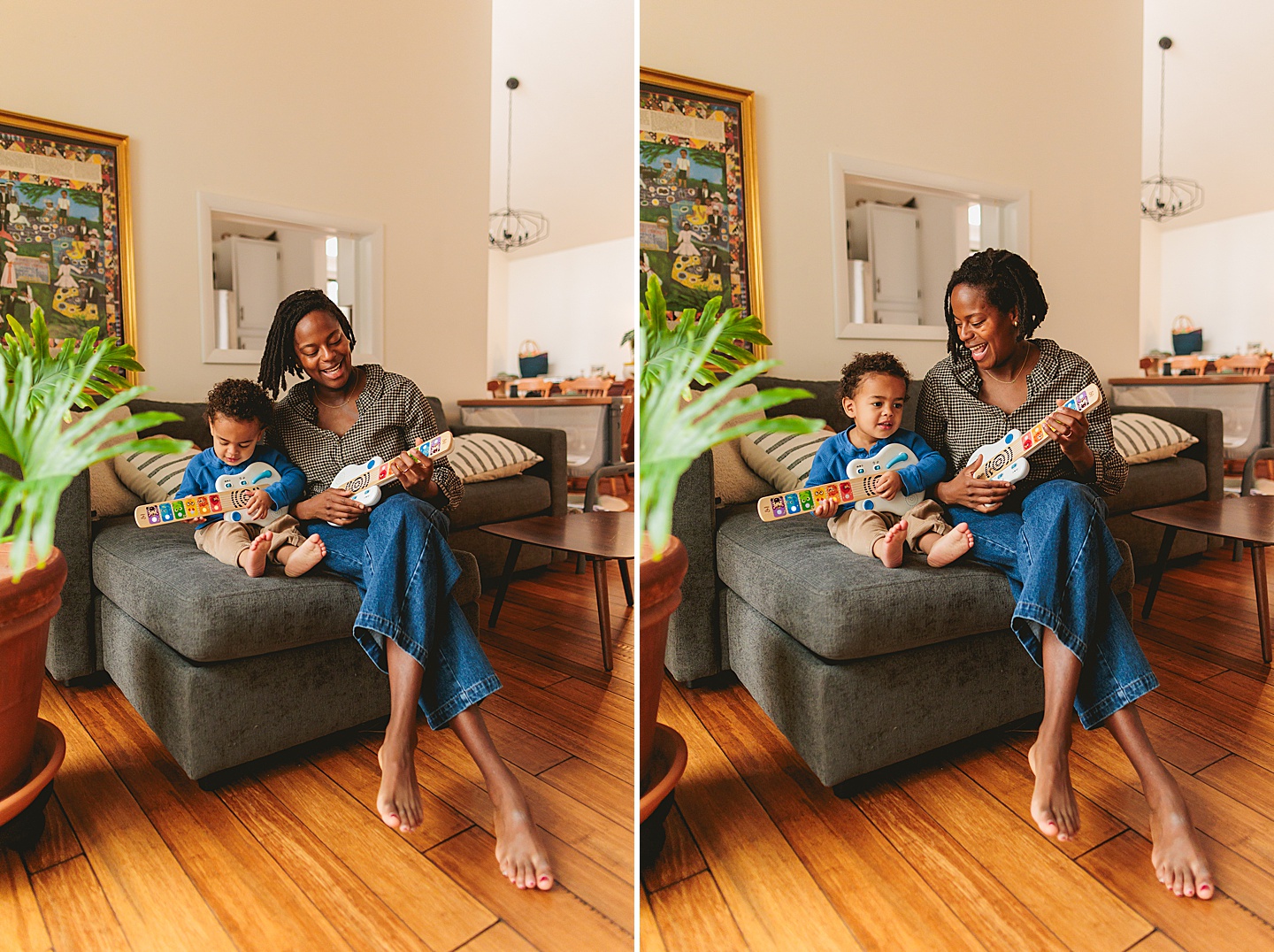 Family Photographer - Alex + Danielle // At-Home Family Photos