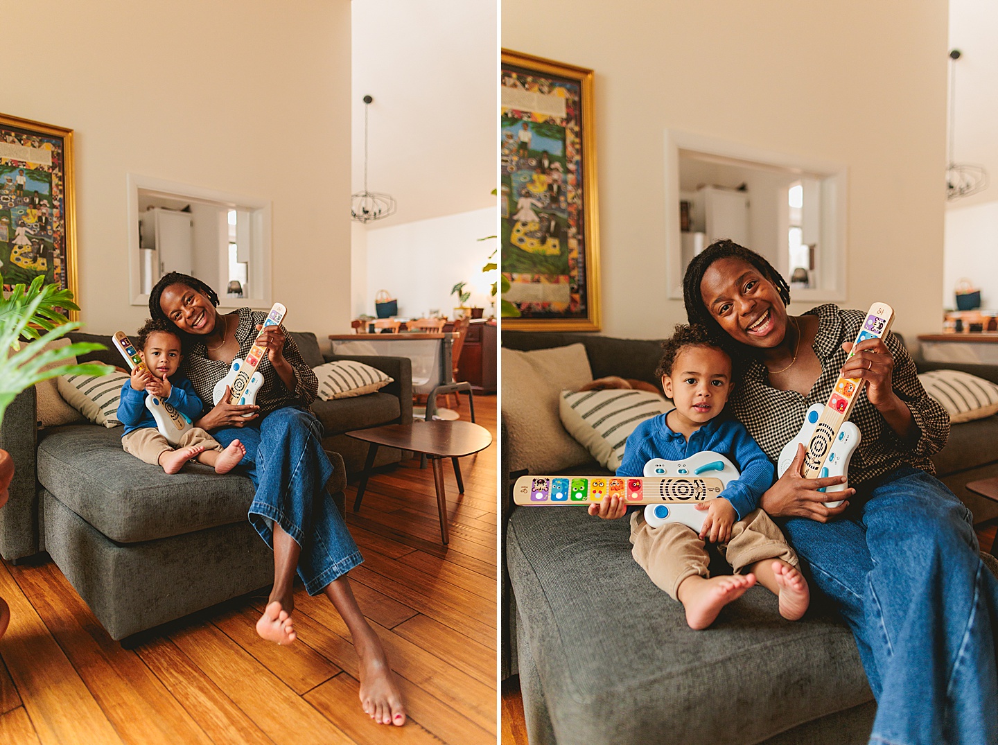 Family Photographer - Alex + Danielle // At-Home Family Photos