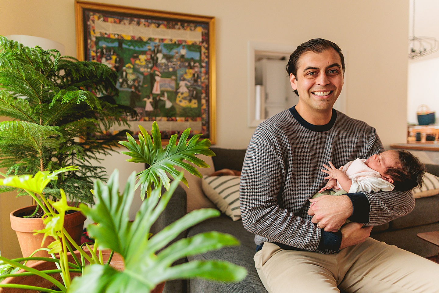 Family Photographer - Alex + Danielle // At-Home Family Photos