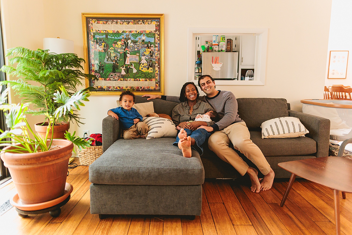 Family Photographer - Alex + Danielle // At-Home Family Photos