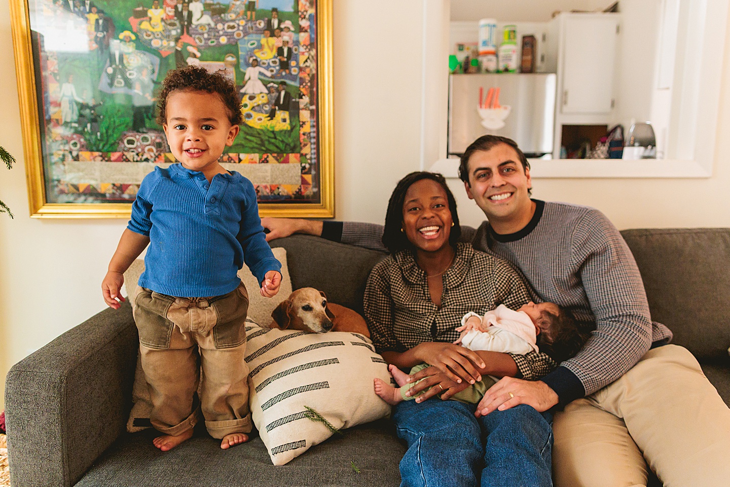 Family Photographer - Alex + Danielle // At-Home Family Photos