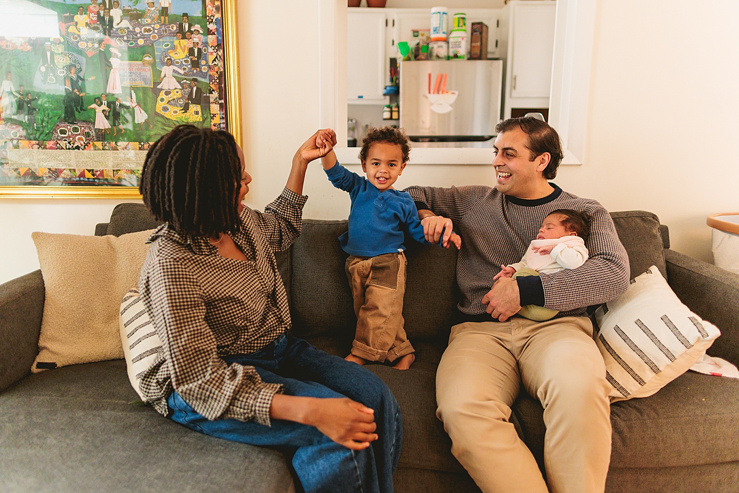 Family Photographer - Alex + Danielle // At-Home Family Photos