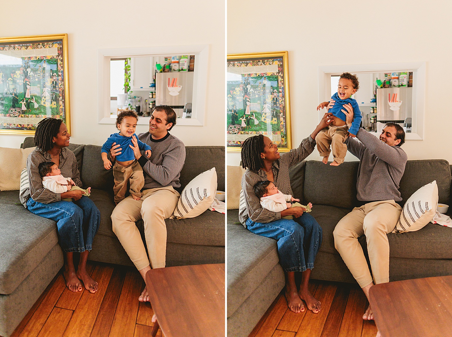 Family Photographer - Alex + Danielle // At-Home Family Photos