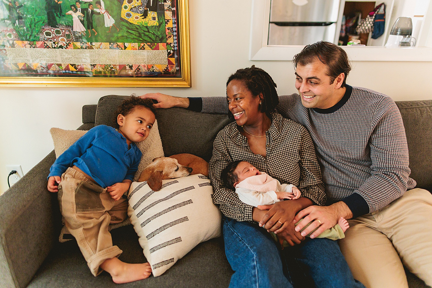 Family Photographer - Alex + Danielle // At-Home Family Photos