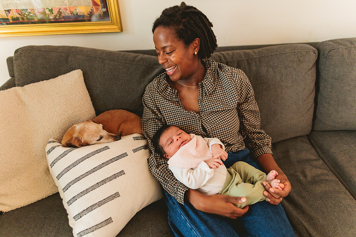 Family Photographer - Alex + Danielle // At-Home Family Photos