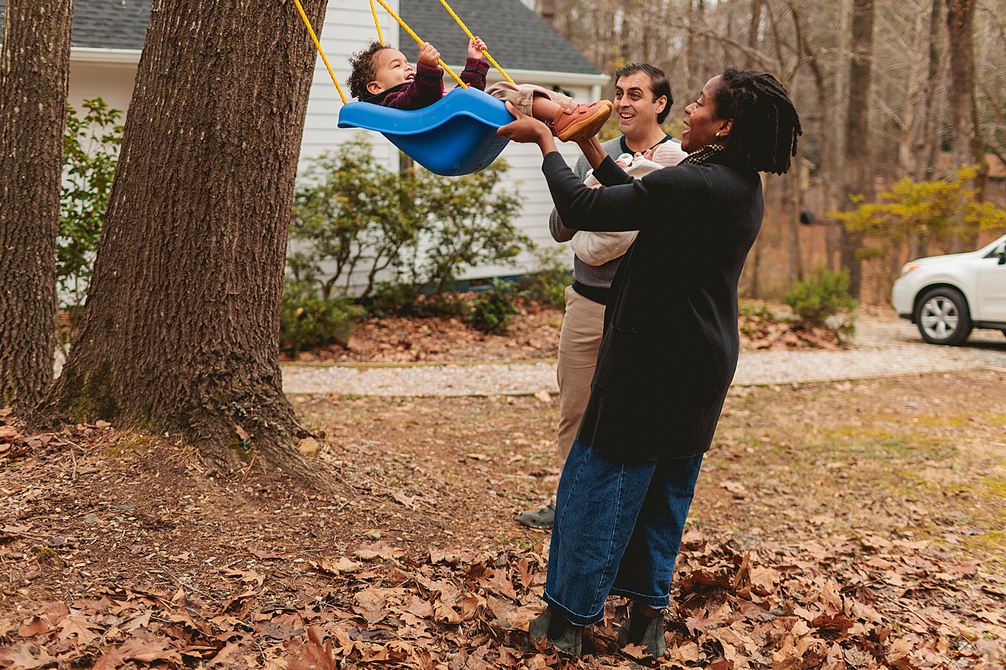 Family Photographer - Alex + Danielle // At-Home Family Photos