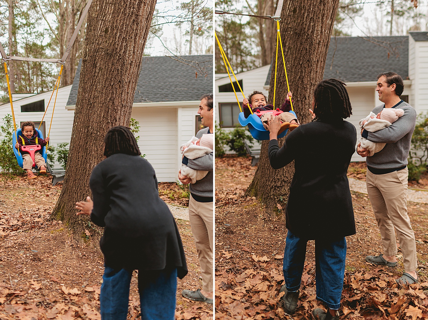 Family Photographer - Alex + Danielle // At-Home Family Photos