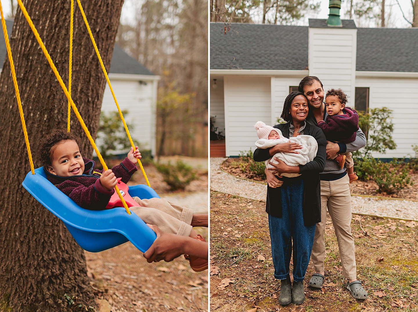 Family Photographer - Alex + Danielle // At-Home Family Photos