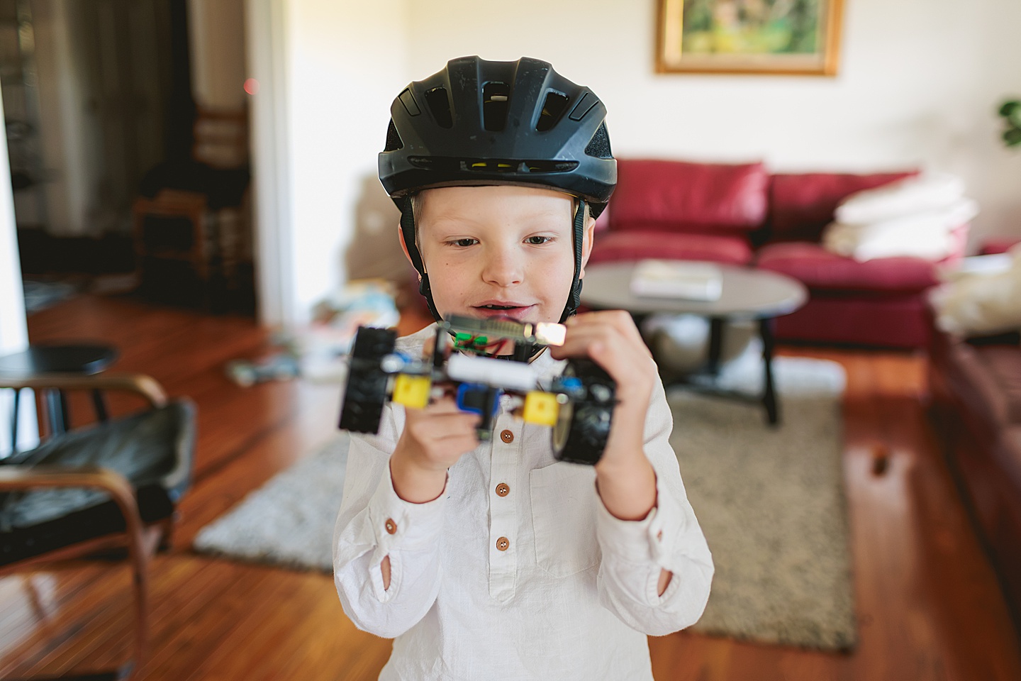 Family Photographer - Allison + Nathaniel // At Home Family Photo Session