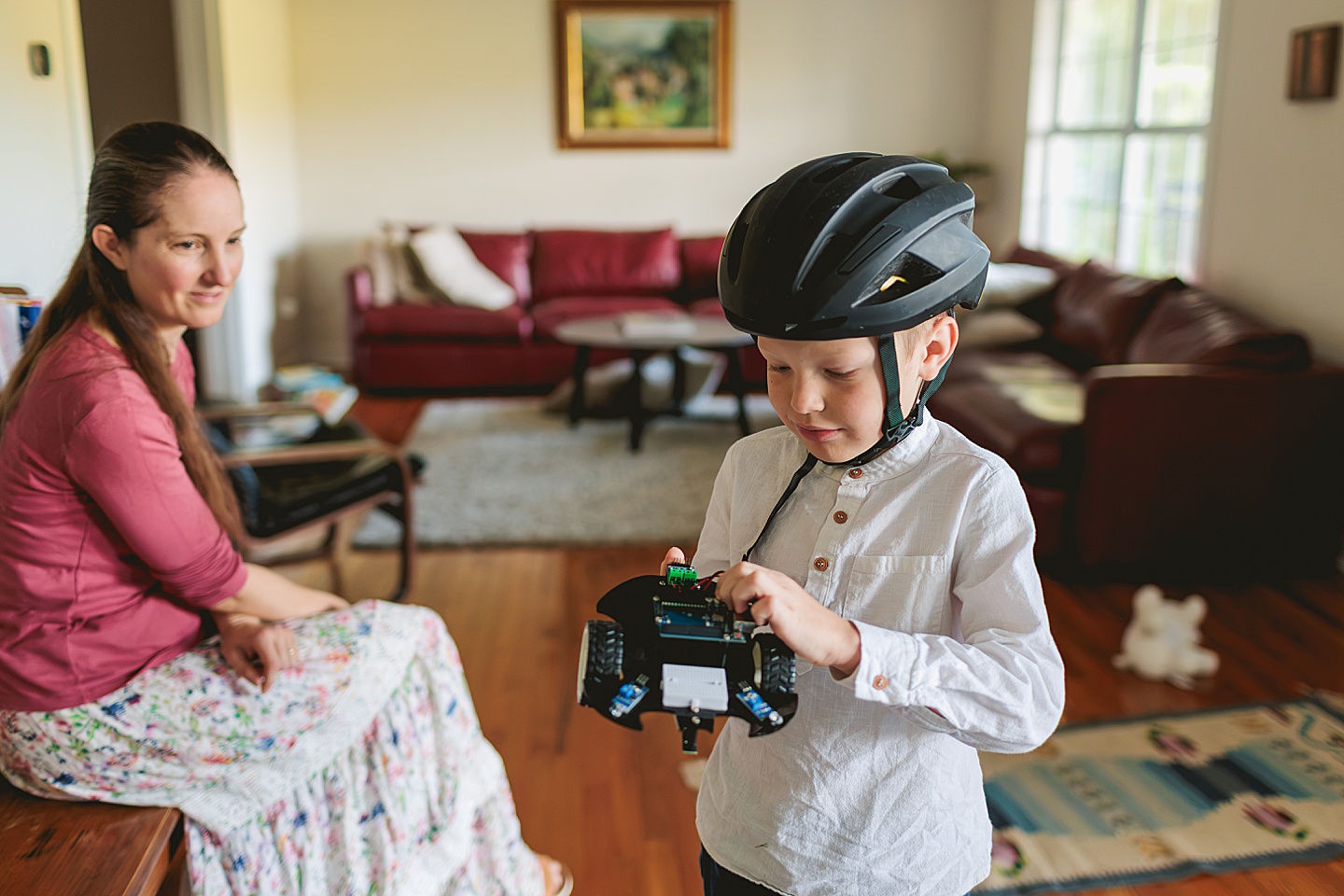 Family Photographer - Allison + Nathaniel // At Home Family Photo Session