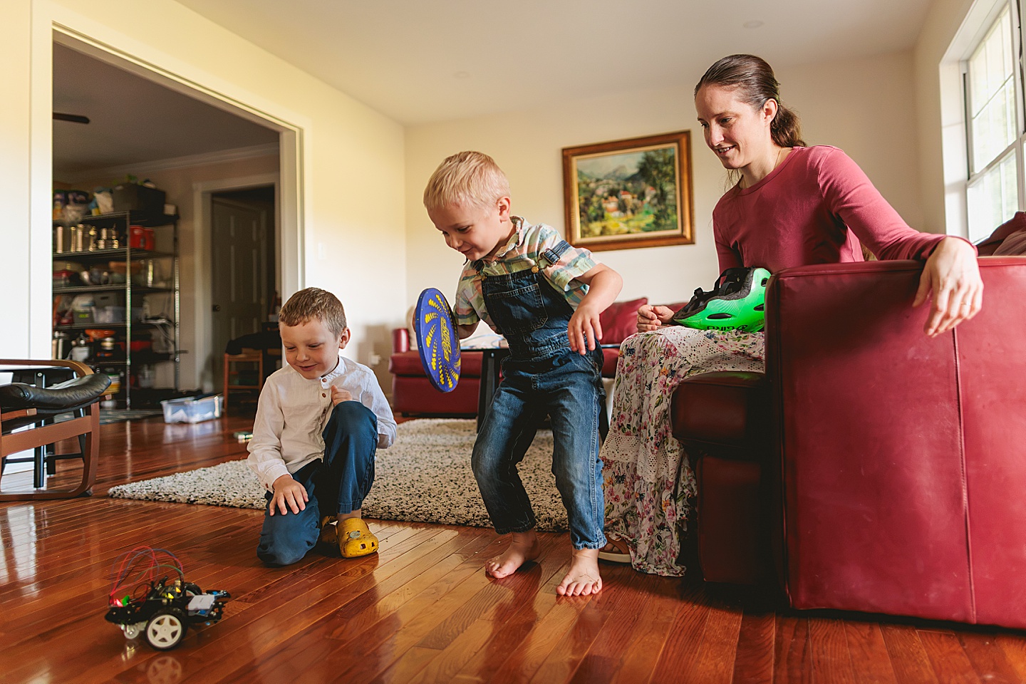 Family Photographer - Allison + Nathaniel // At Home Family Photo Session