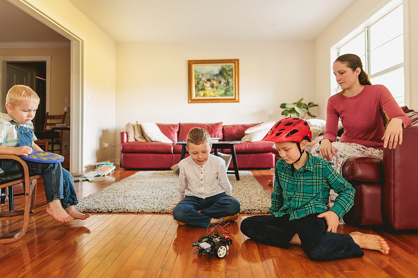 Family Photographer - Allison + Nathaniel // At Home Family Photo Session