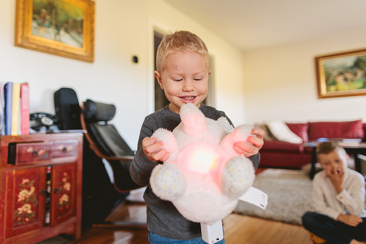 Family Photographer - Allison + Nathaniel // At Home Family Photo Session