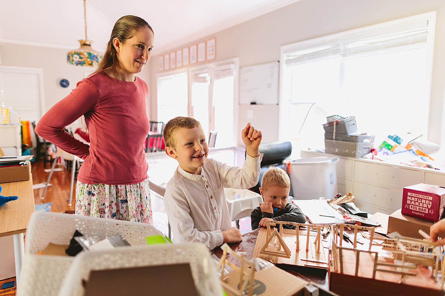 Family Photographer - Allison + Nathaniel // At Home Family Photo Session