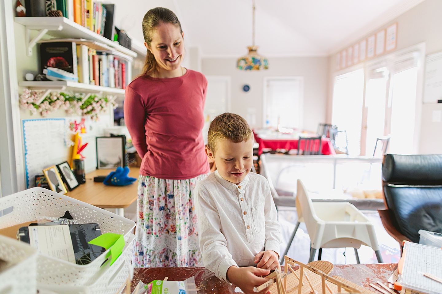 Family Photographer - Allison + Nathaniel // At Home Family Photo Session