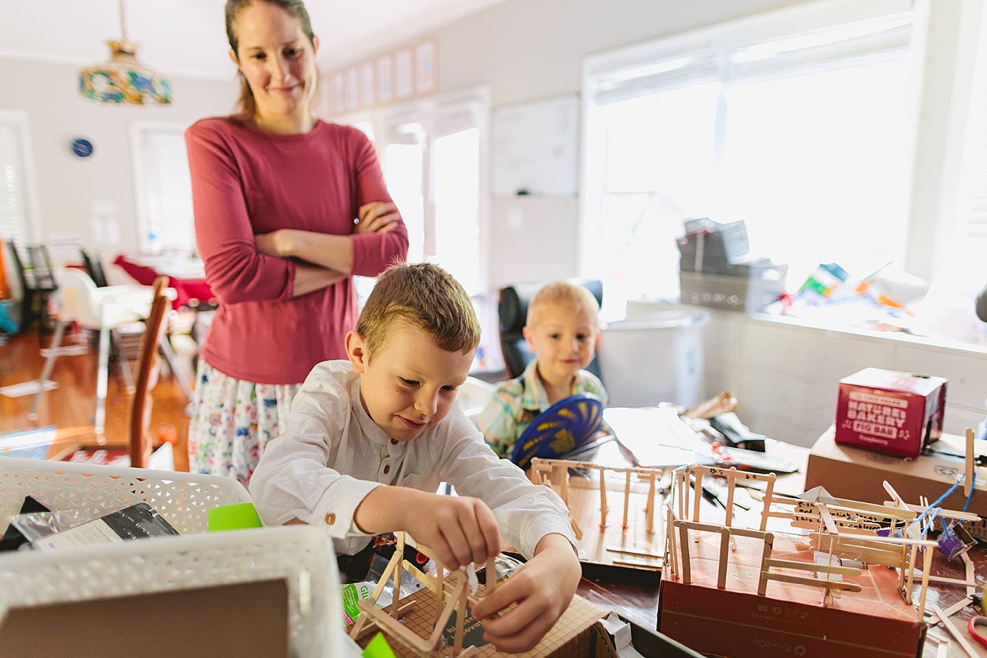 Family Photographer - Allison + Nathaniel // At Home Family Photo Session