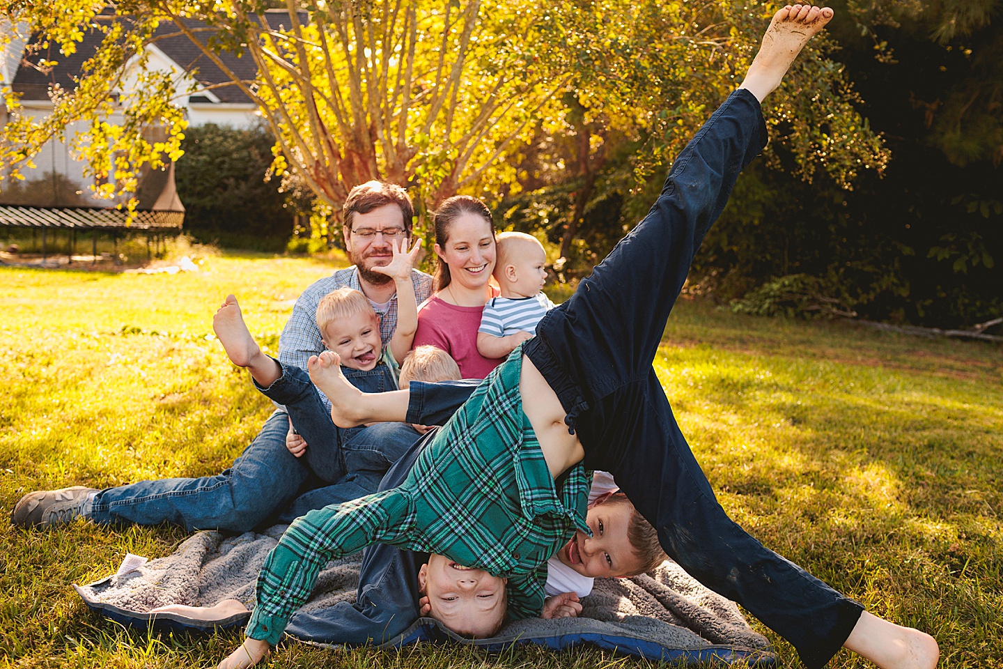 Family Photographer - Allison + Nathaniel // At Home Family Photo Session