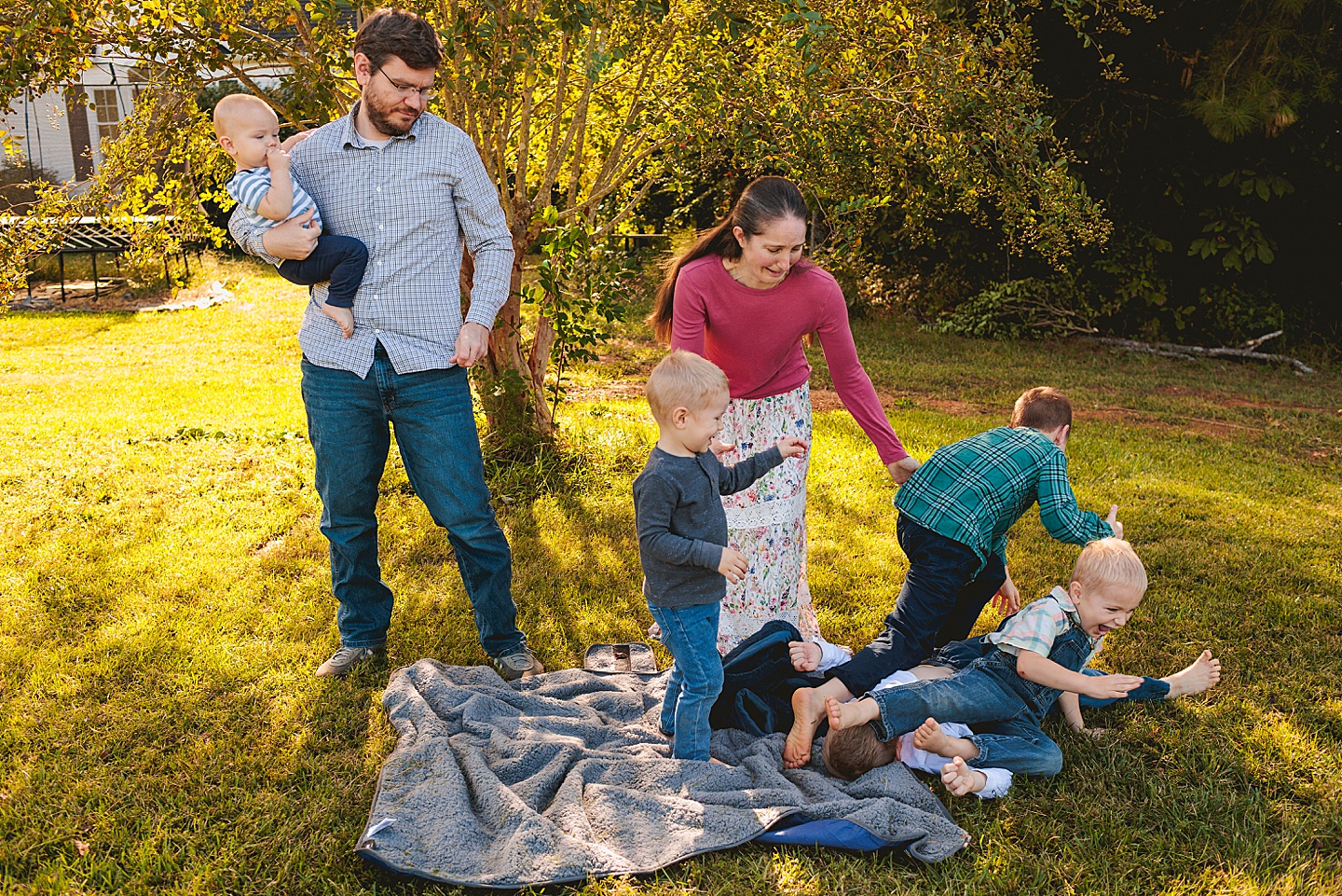 Family Photographer - Allison + Nathaniel // At Home Family Photo Session