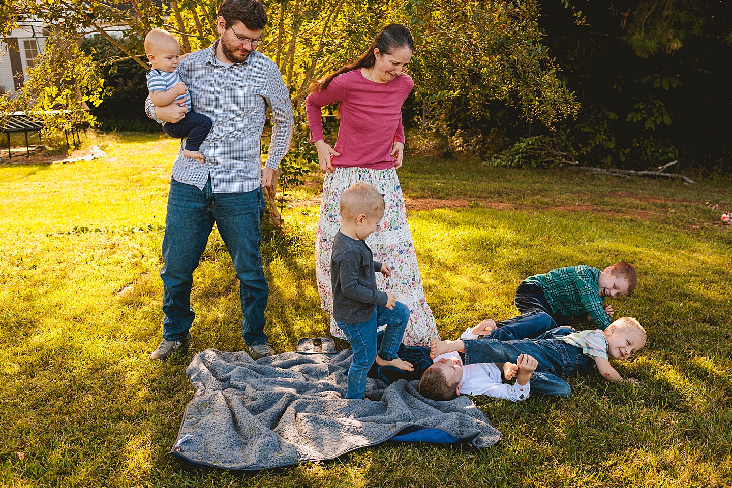 Family Photographer - Allison + Nathaniel // At Home Family Photo Session